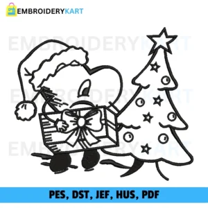 Christmas Heart Tree Embroidery design