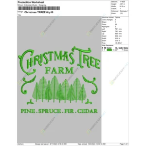 Christmas TRREE 6by10