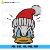 Duck christmas Embroidery design