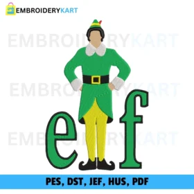 ElF Christmas Embroidery design