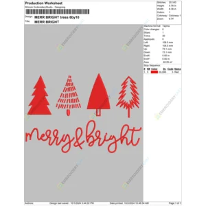 MERR BRIGHT tress 6by10