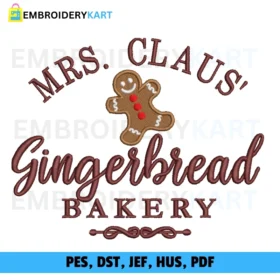 MR CLAUS Christmas Embroidery design