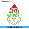 Merry Grinch Christmas Embroidery design