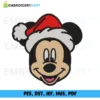 Mickey head E2 Christmas Embroidery design