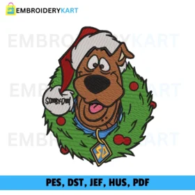 SCOOBIDOO Christmas Embroidery design