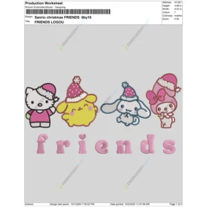 Sanrio christmas FRIENDS 6by10 page1