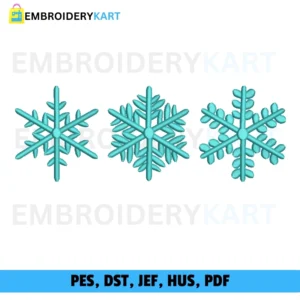 Snow sign Christmas Embroidery design