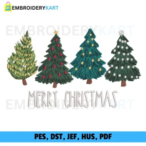 TREE LOGO Christmas Embroidery design