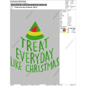 Treat every day christmas 6by10