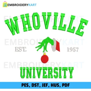WHOLI UNiversity v3 Christmas Embroidery design