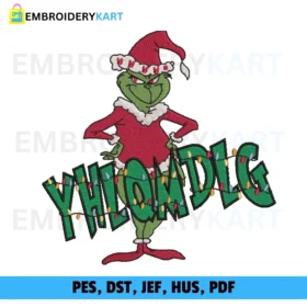 YHLQMDLG LOGO Christmas Embroidery design
