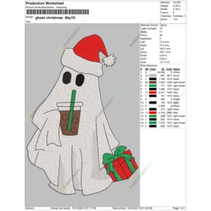 ghost christmas 6by10