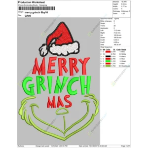 merry grinch 6by10