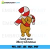 pooh Christmas Embroidery design